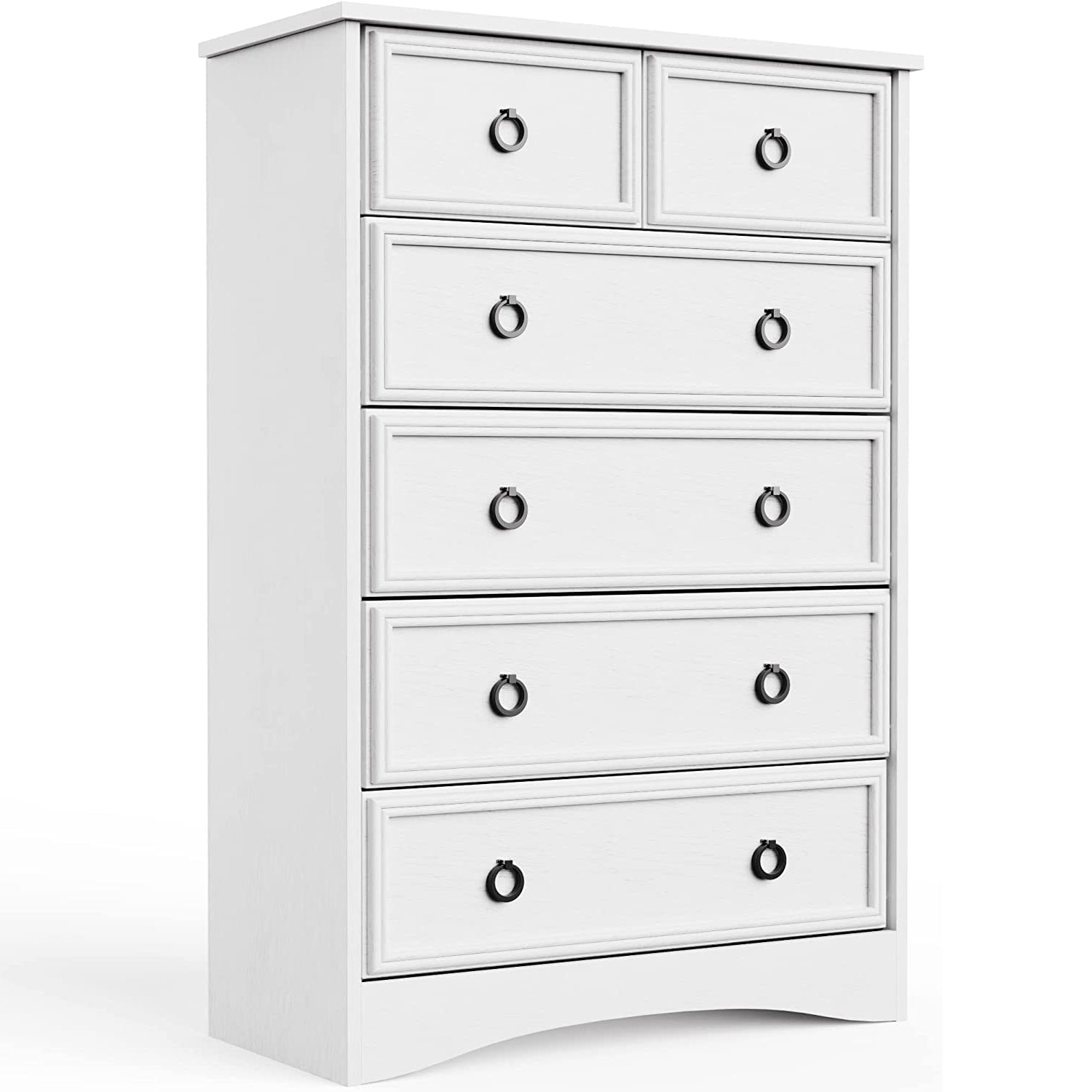 Modern 6 Drawer Dresser, Dressers for Bedroom White