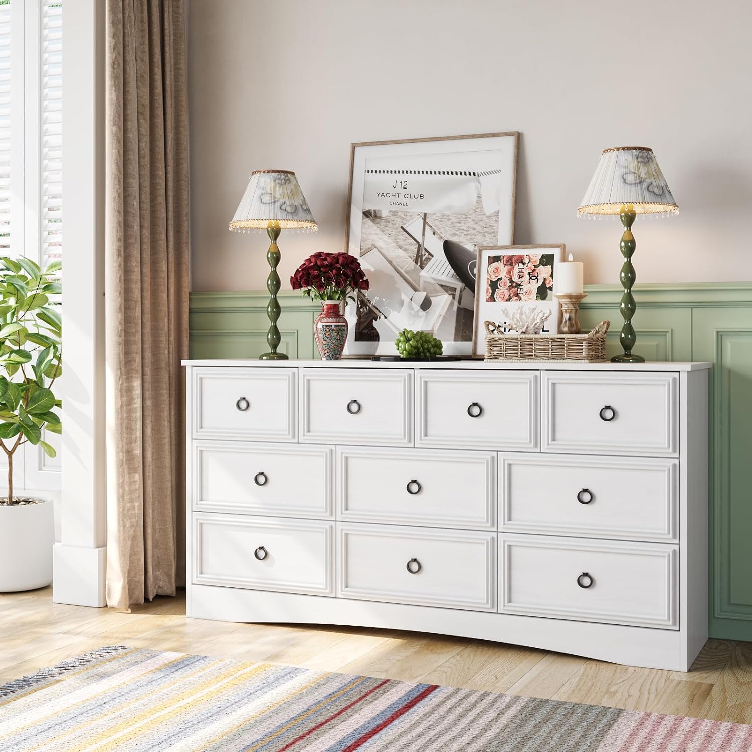 Modern 10 Drawer Dresser, Dressers for Bedroom – LGHM Modern 10 Drawer Dresser, Dressers for Bedroom – LGHM