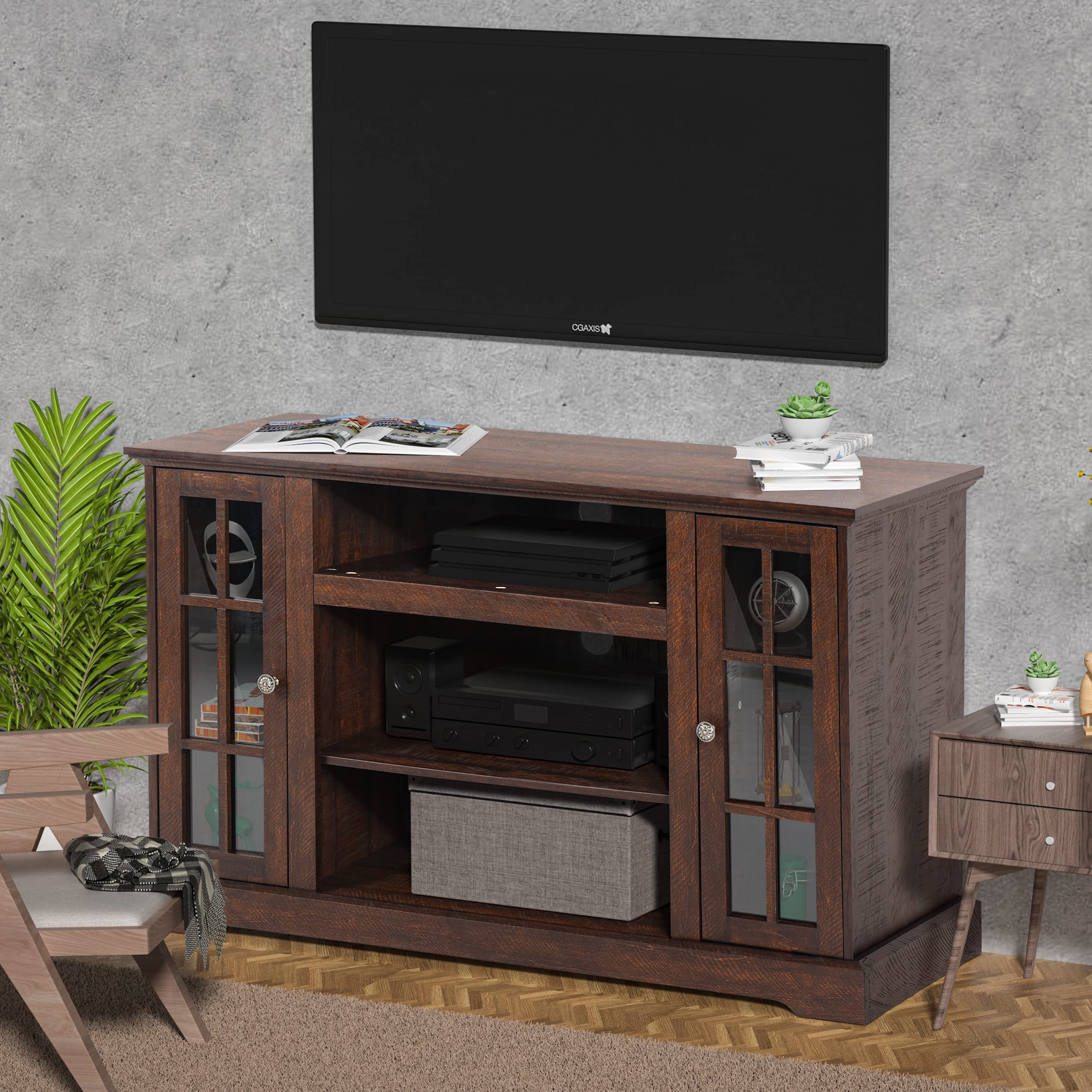 LGHM TV Console Entertainment Center